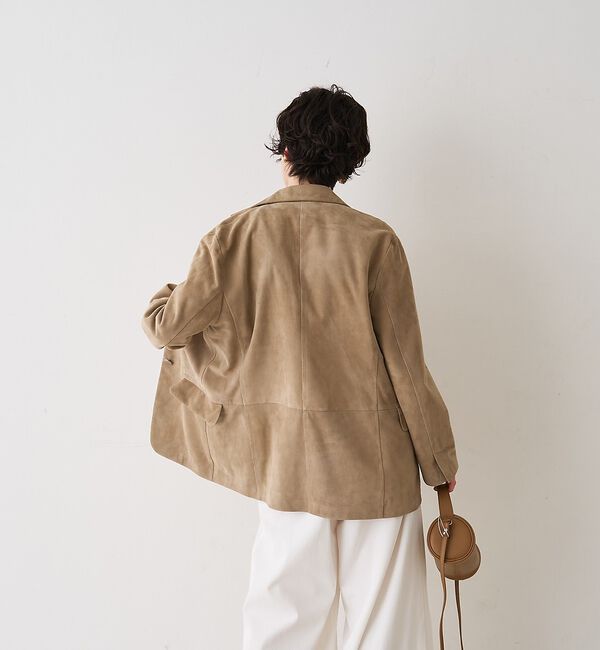 Rouge vif「ゴートスエード シングルジャケット」|テーラードジャケット|