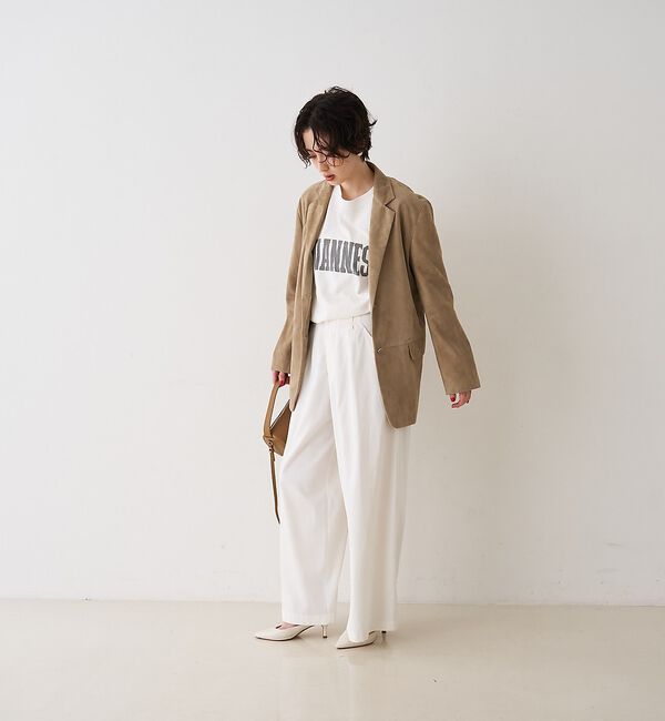 Rouge vif「ゴートスエード シングルジャケット」|テーラードジャケット|