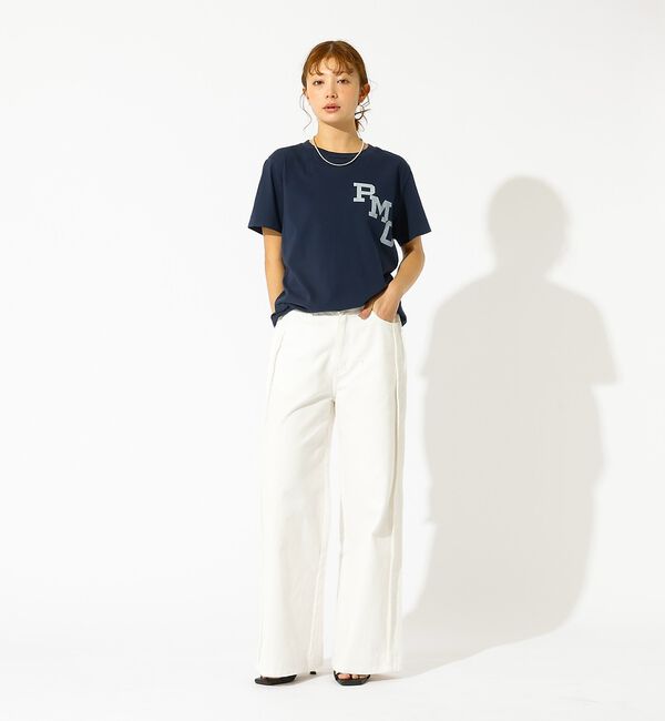 Rouge vif「【REMI RELIEF / レミレリーフ】LW加工T "RMC" / ロゴTシ」|Tシャツ・カットソー|