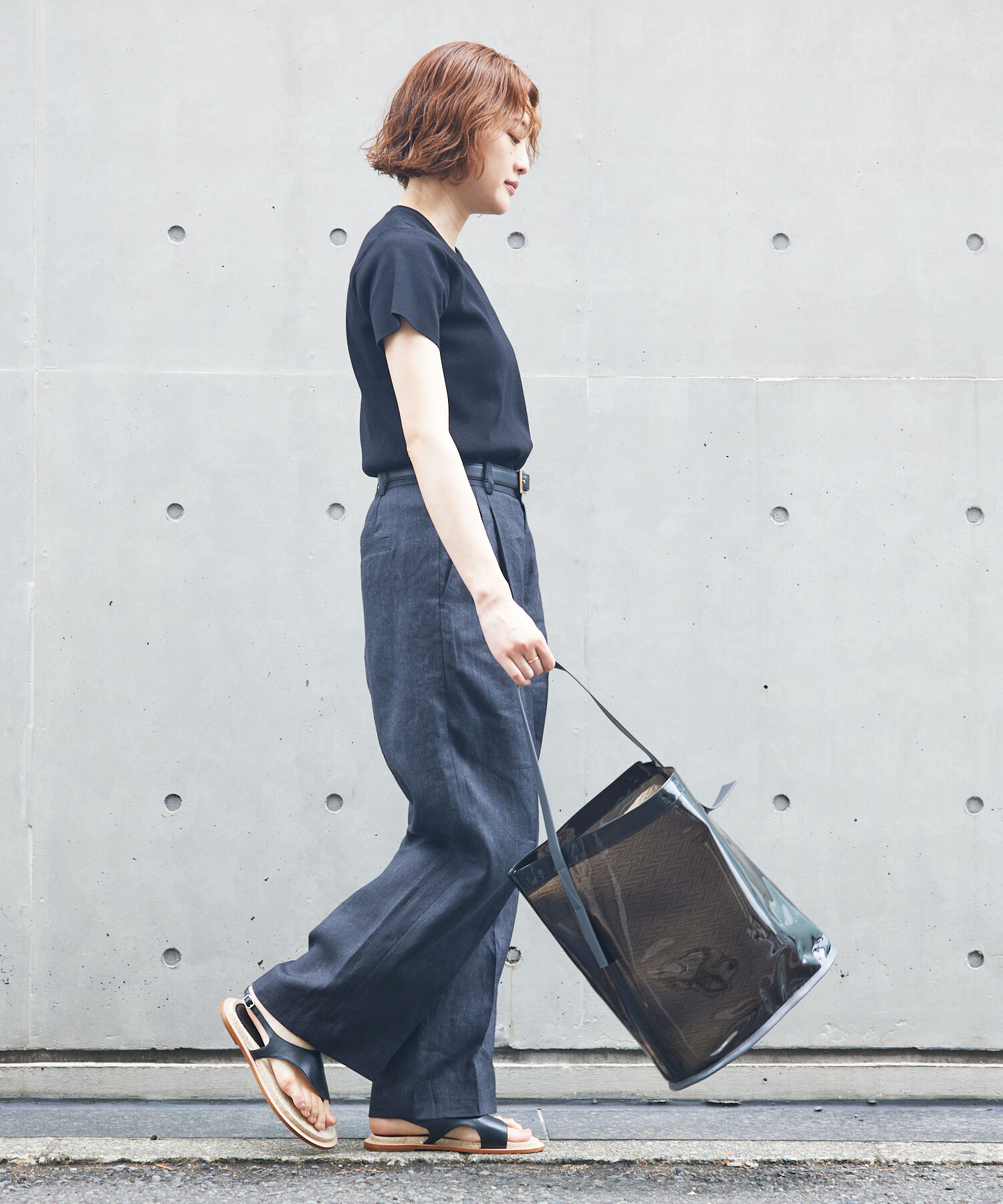 qualite「PVCトート(ジュートポーチ付き)/A4トートバッグ」|トートバッグ|