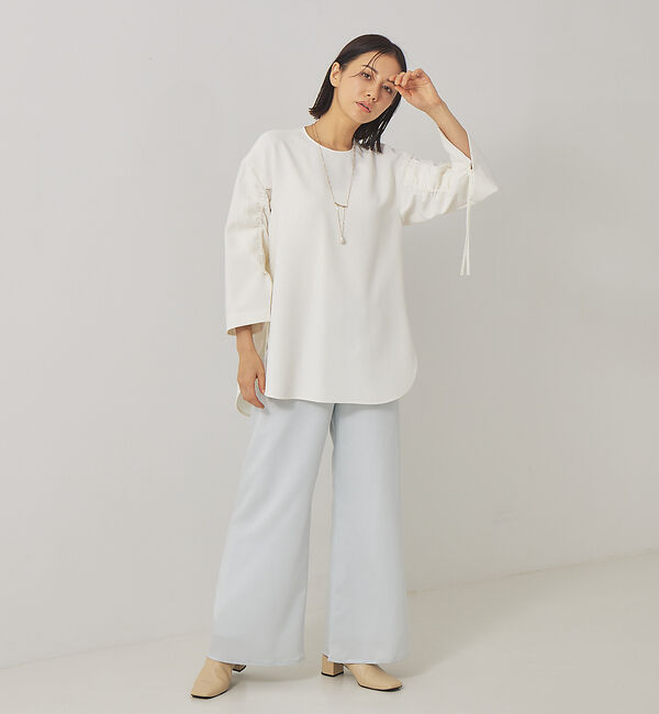 qualite「サテンセミフレアーパンツ」|その他|