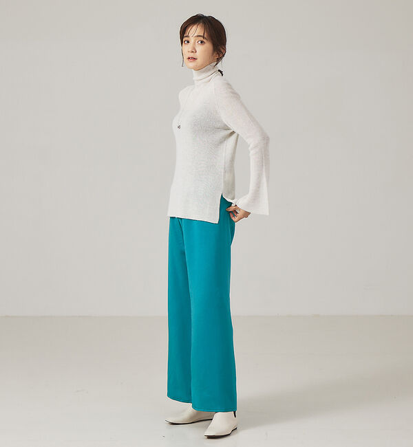 qualite「サテンセミフレアーパンツ」|その他|