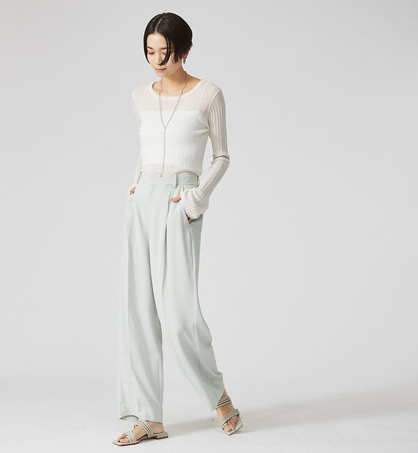 qualite「【セットアップ対応】マットサテンストレートパンツ」|その他|