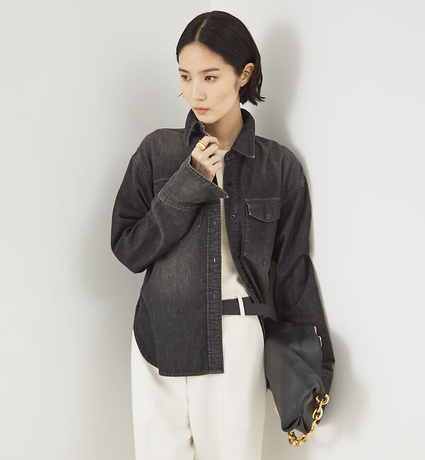 The Store by C' 「【COCUCA】デニムシャツ」|シャツ・ブラウス|グレー