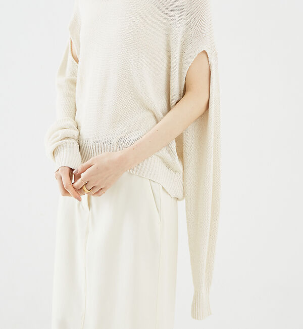 The Store by C' 「【COCUCA】リネンシルクプルオーバー」|ニット・セーター|