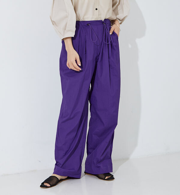 NOMINE「【セットアップ着用可】ワッシャーバックドロストパンツ」|その他|パープル