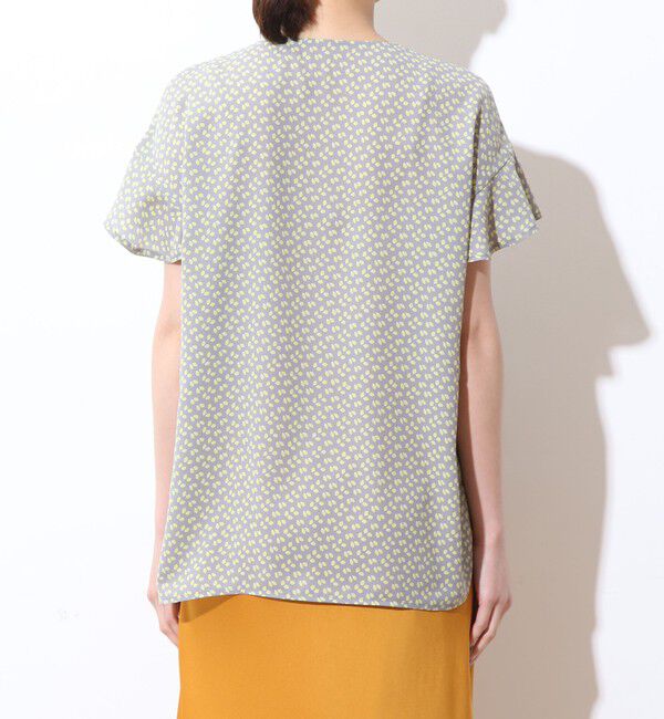  「リーフドットプリントフリルブラウス」|シャツ・ブラウス|