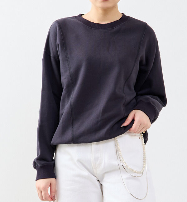 SOFFITTO「切り替えデザインスウェット」|スウェット・ジャージ|チャコールグレー