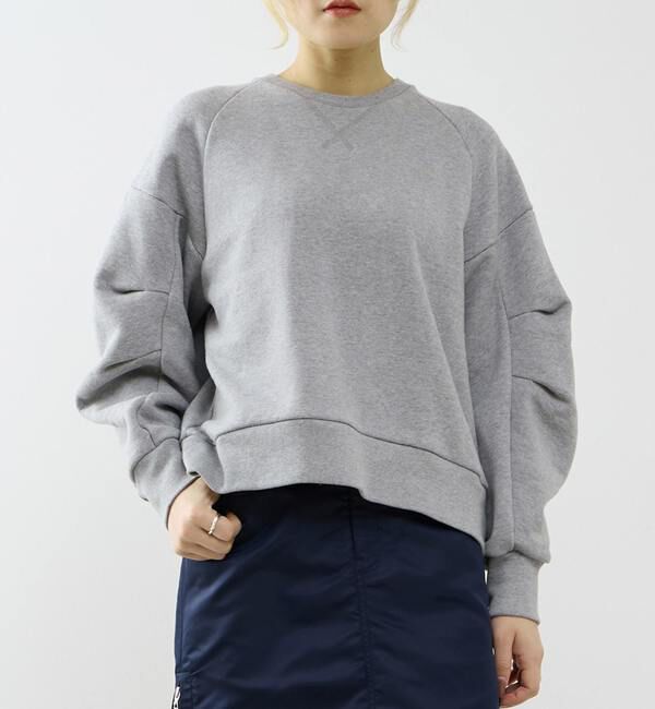 SOFFITTO「【A_/エース】タック裏毛プルオーバー」|スウェット・ジャージ|杢グレー