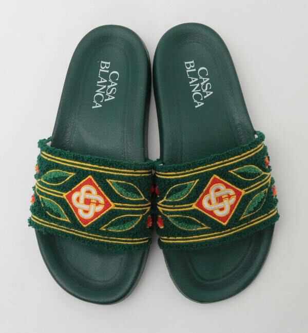 SOFFITTO「【Casablanca/カサブランカ】Embroidered Slider」|サンダル|