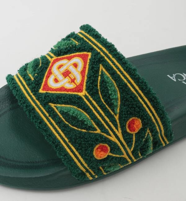 SOFFITTO「【Casablanca/カサブランカ】Embroidered Slider」|サンダル|