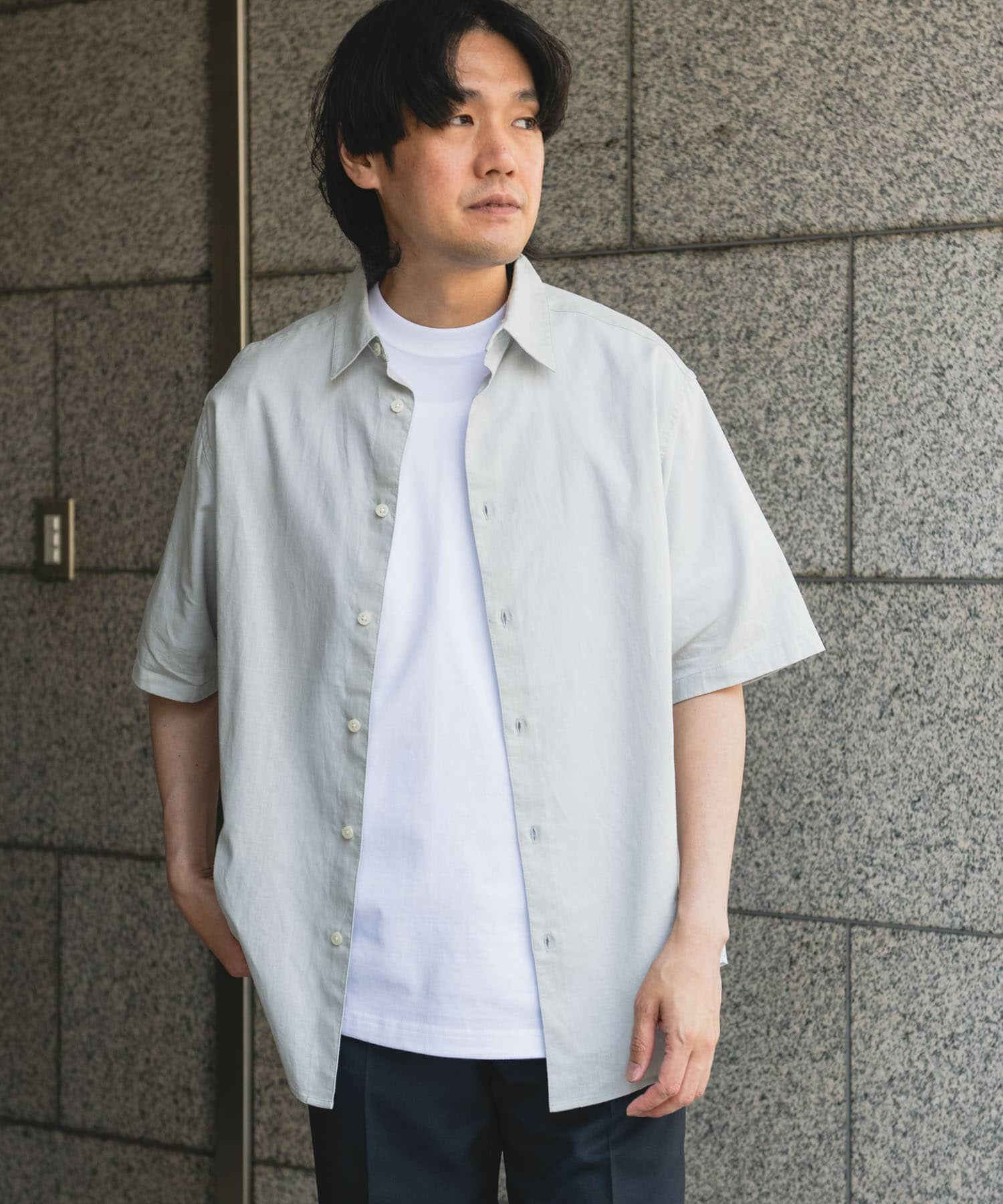 URBAN RESEARCH DOORS「ヘンプコットン レギュラーカラーシャツ」|シャツ・ブラウス|