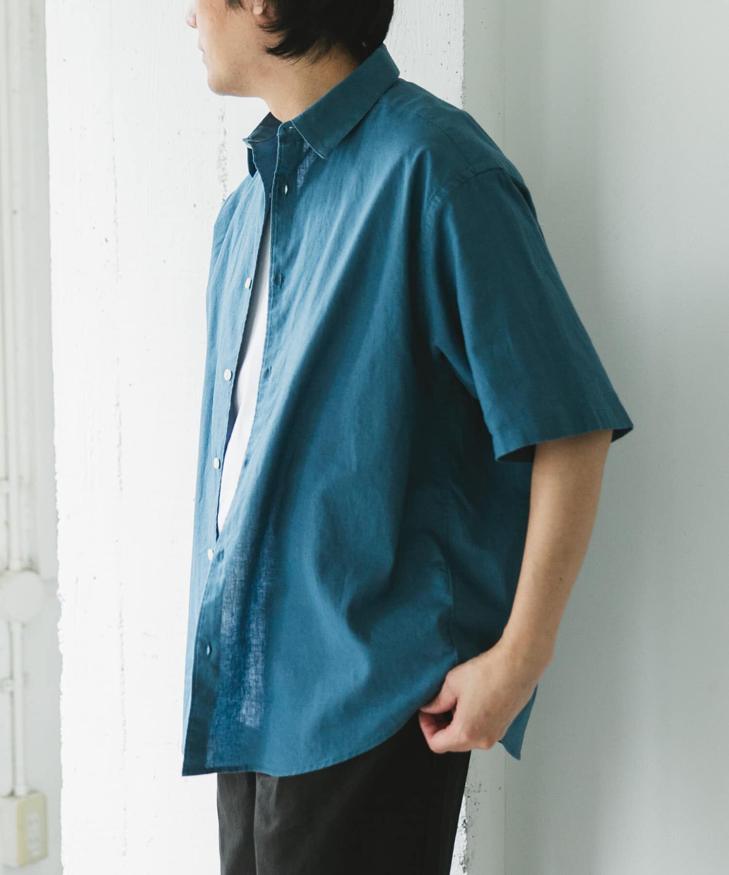 URBAN RESEARCH DOORS「ヘンプコットン レギュラーカラーシャツ」|シャツ・ブラウス|