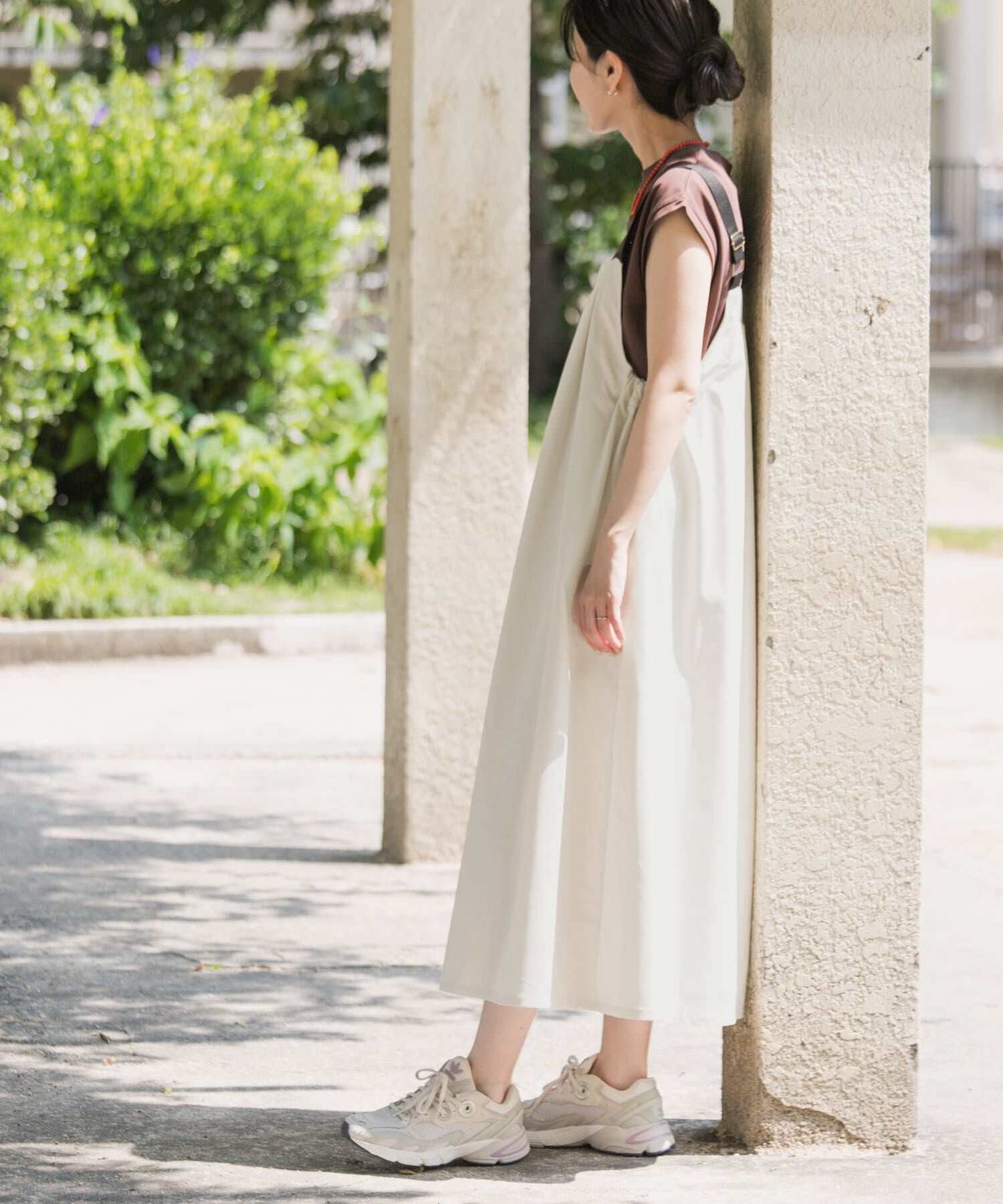 URBAN RESEARCH DOORS「『WEB/一部店舗限定カラー』『UR TECH POLIsh POLI』ワークジャンスカ」|ワンピース|