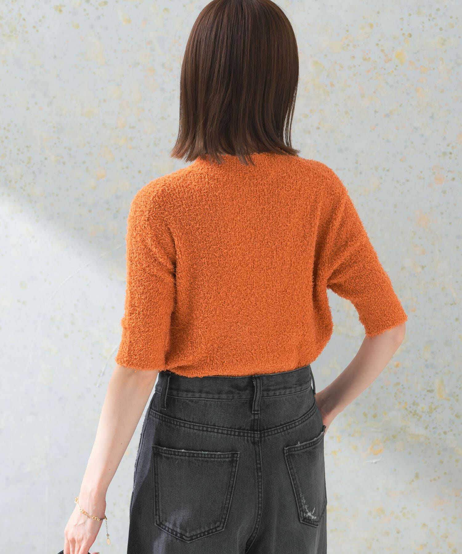 URBAN RESEARCH ROSSO「コットンシャギーハイネックプルオーバー」|ニット・セーター|