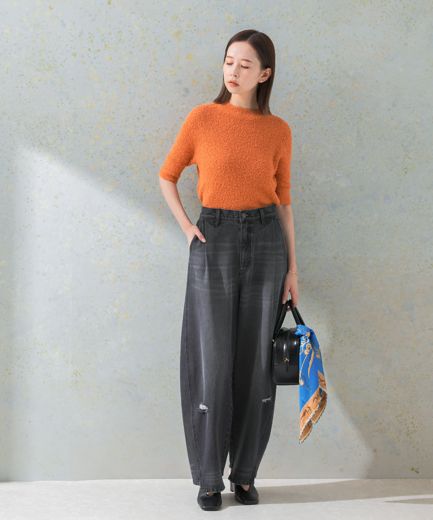 URBAN RESEARCH ROSSO「コットンシャギーハイネックプルオーバー」|ニット・セーター|