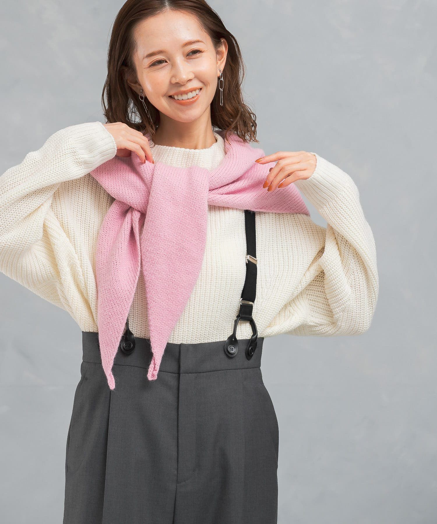 URBAN RESEARCH ROSSO「ボートネックバックスリット畦ニット」|ニット・セーター|