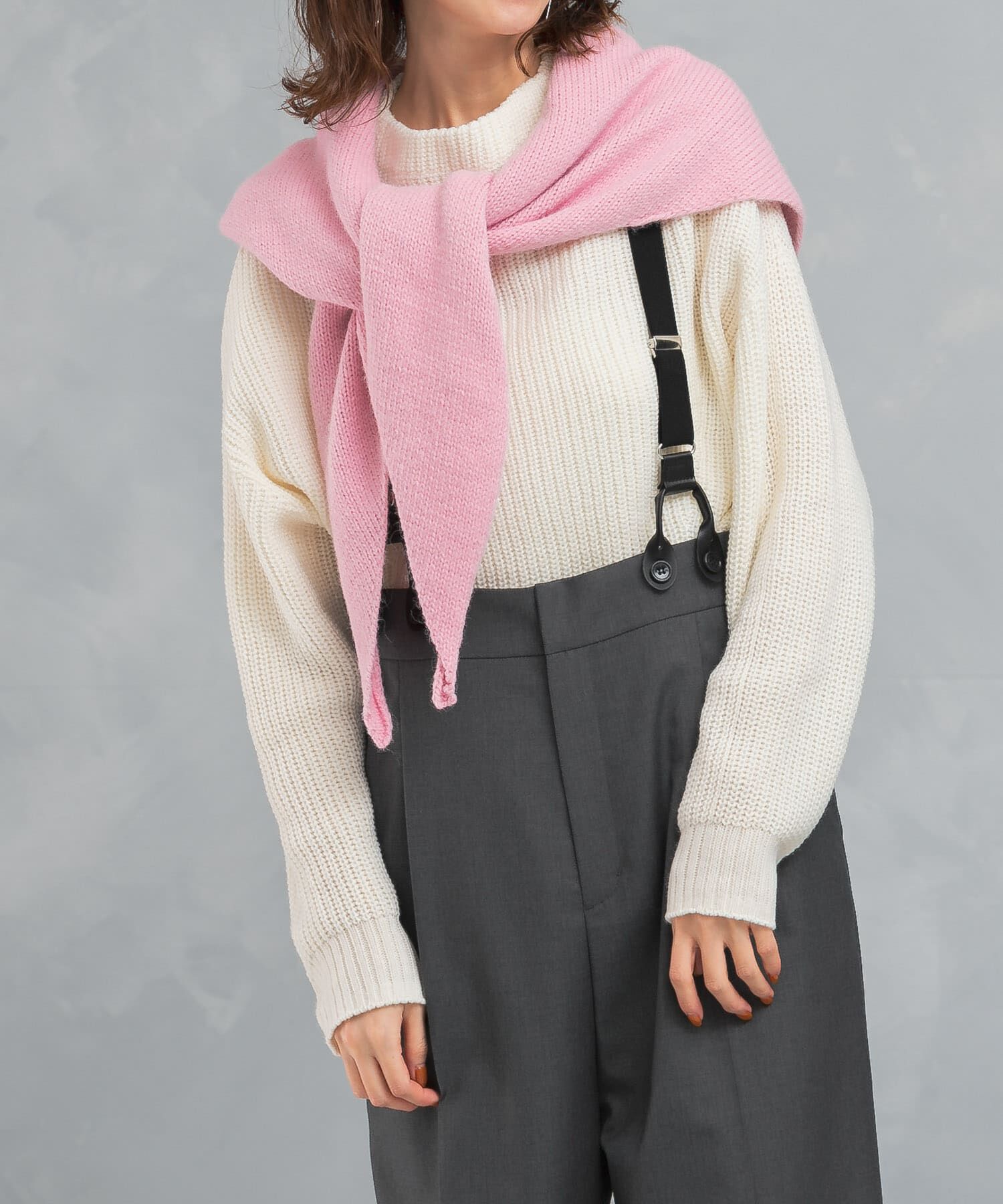 URBAN RESEARCH ROSSO「ボートネックバックスリット畦ニット」|ニット・セーター|