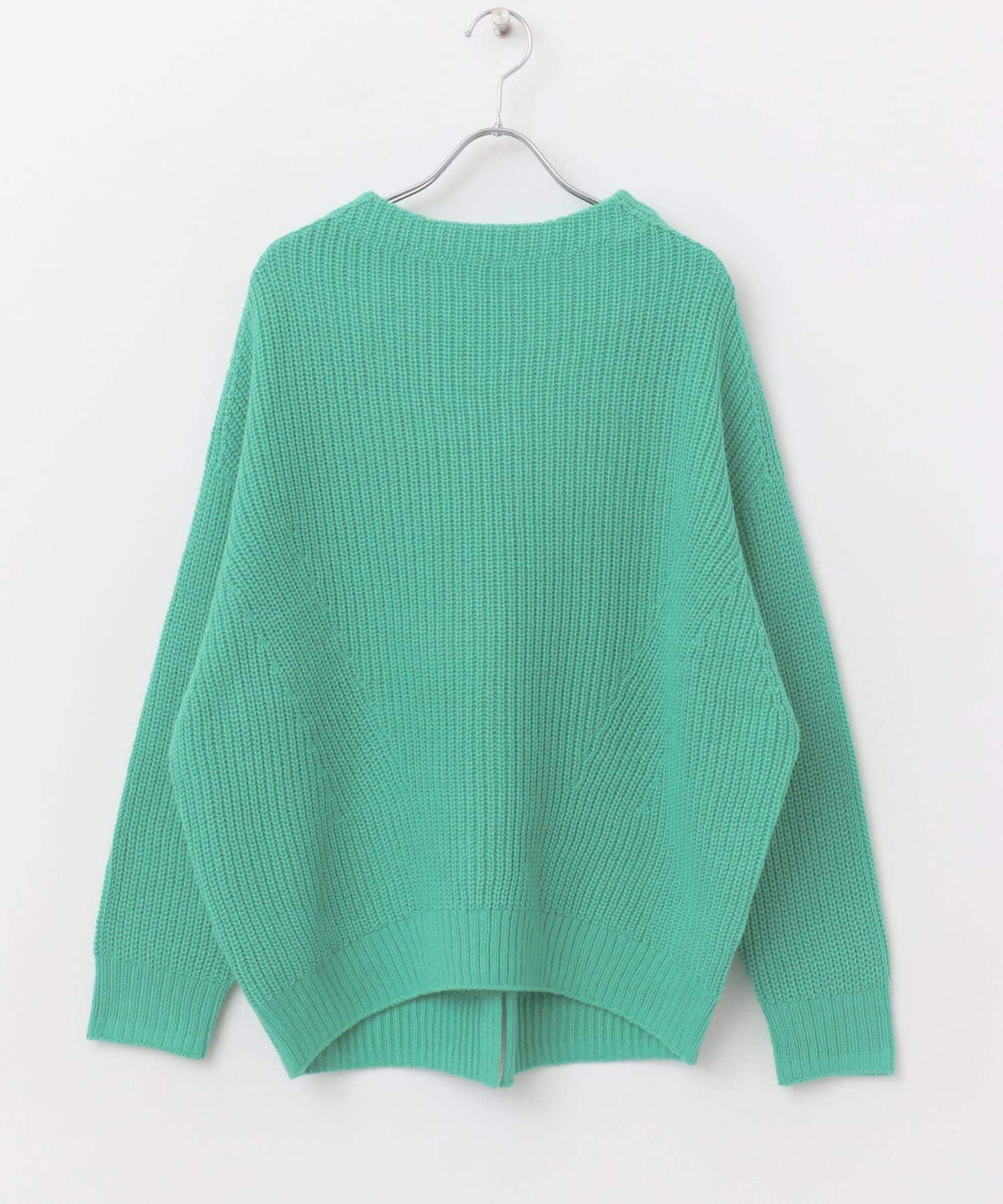 URBAN RESEARCH ROSSO「ボートネックバックスリット畦ニット」|ニット・セーター|