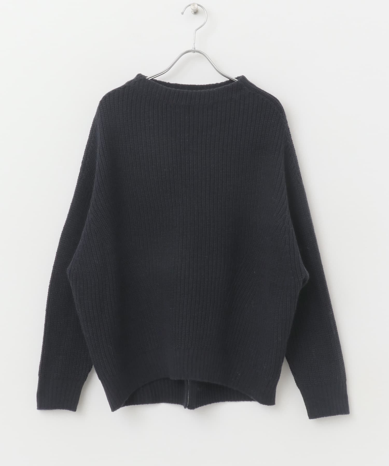 URBAN RESEARCH ROSSO「ボートネックバックスリット畦ニット」|ニット・セーター|