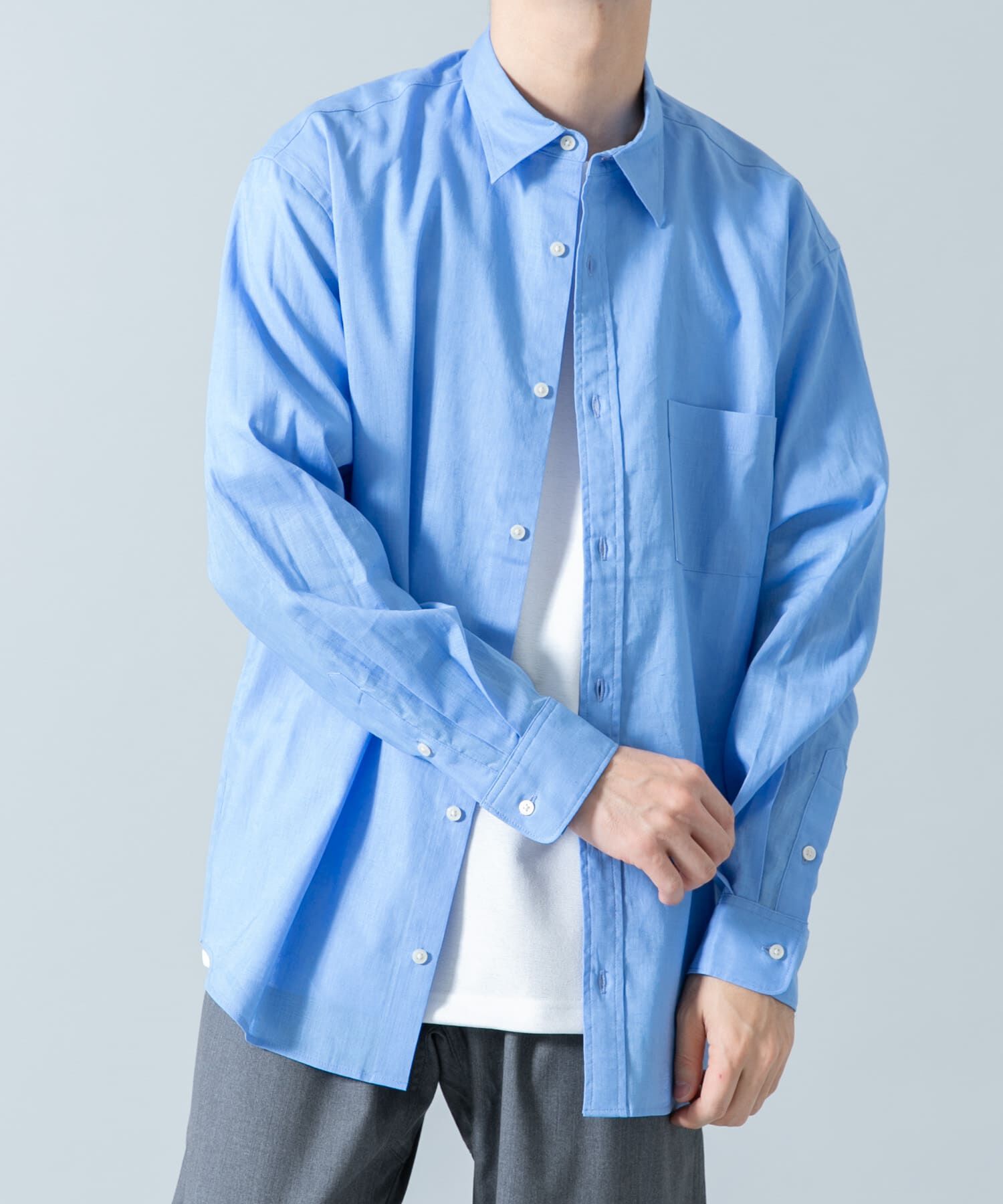 URBAN RESEARCH ROSSO「『WEB限定』『XLｻｲｽﾞあり』ﾘﾗｯｸｽｺｯﾄﾝﾘﾈﾝﾚｷﾞｭﾗｰｶ  」|シャツ・ブラウス|