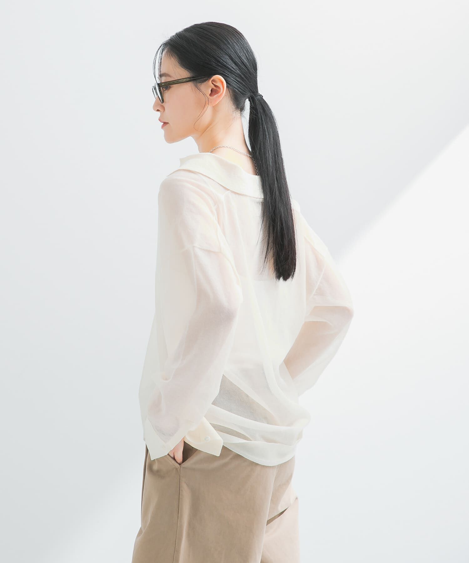 URBAN RESEARCH「ラミー混スキッパーシアーニット」|ニット・セーター|