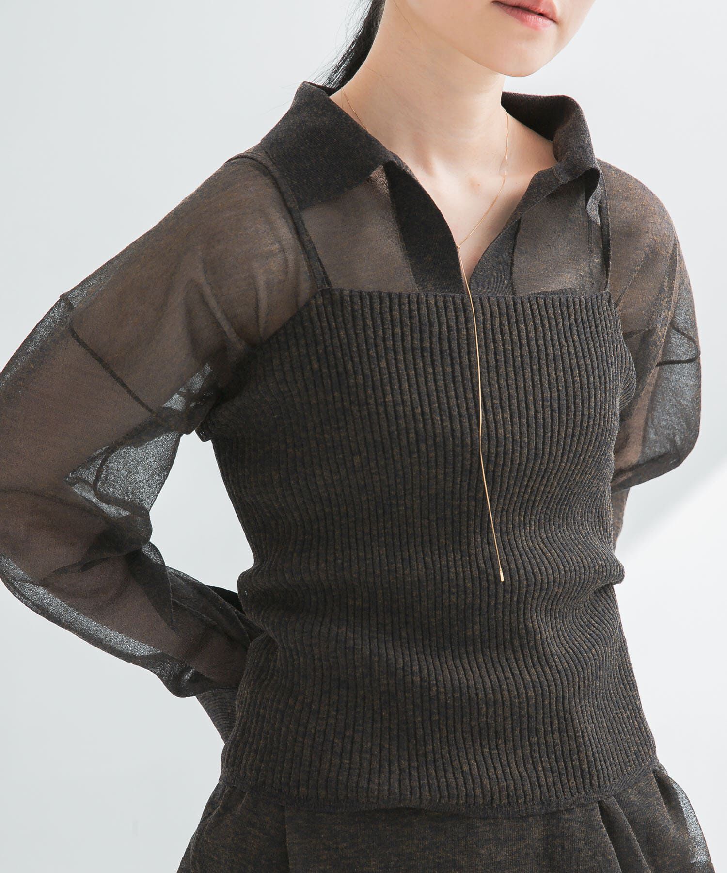 URBAN RESEARCH「ラミー混スキッパーシアーニット」|ニット・セーター|