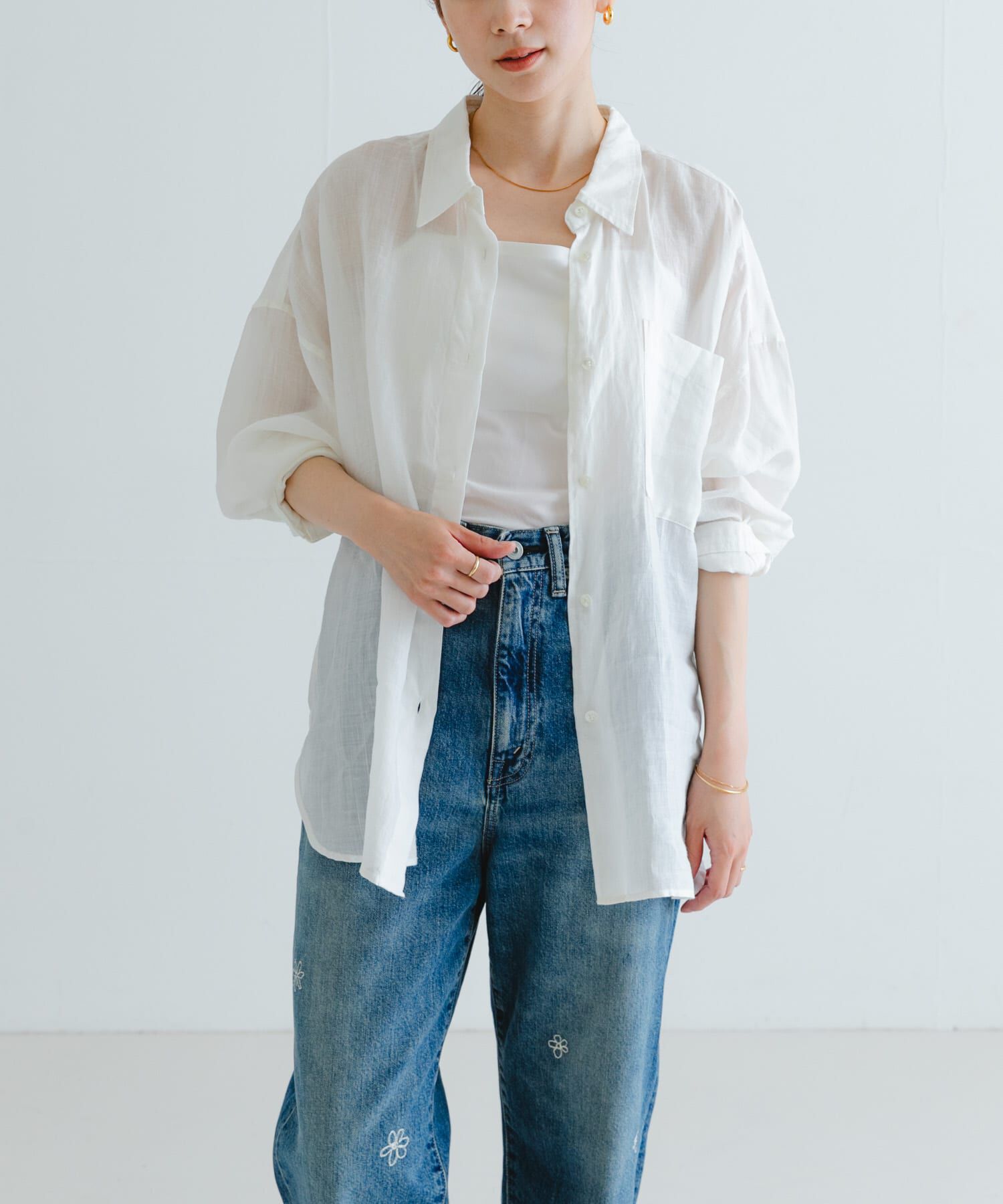 URBAN RESEARCH「ガーメントダイラミーオーバーシャツ」|シャツ・ブラウス|