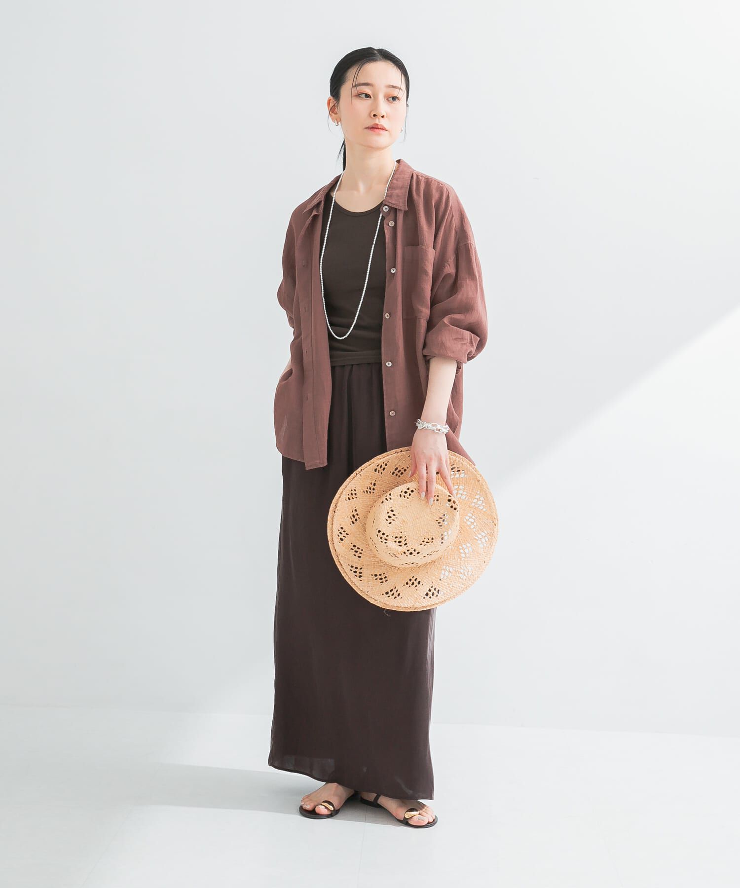 URBAN RESEARCH「ガーメントダイラミーオーバーシャツ」|シャツ・ブラウス|