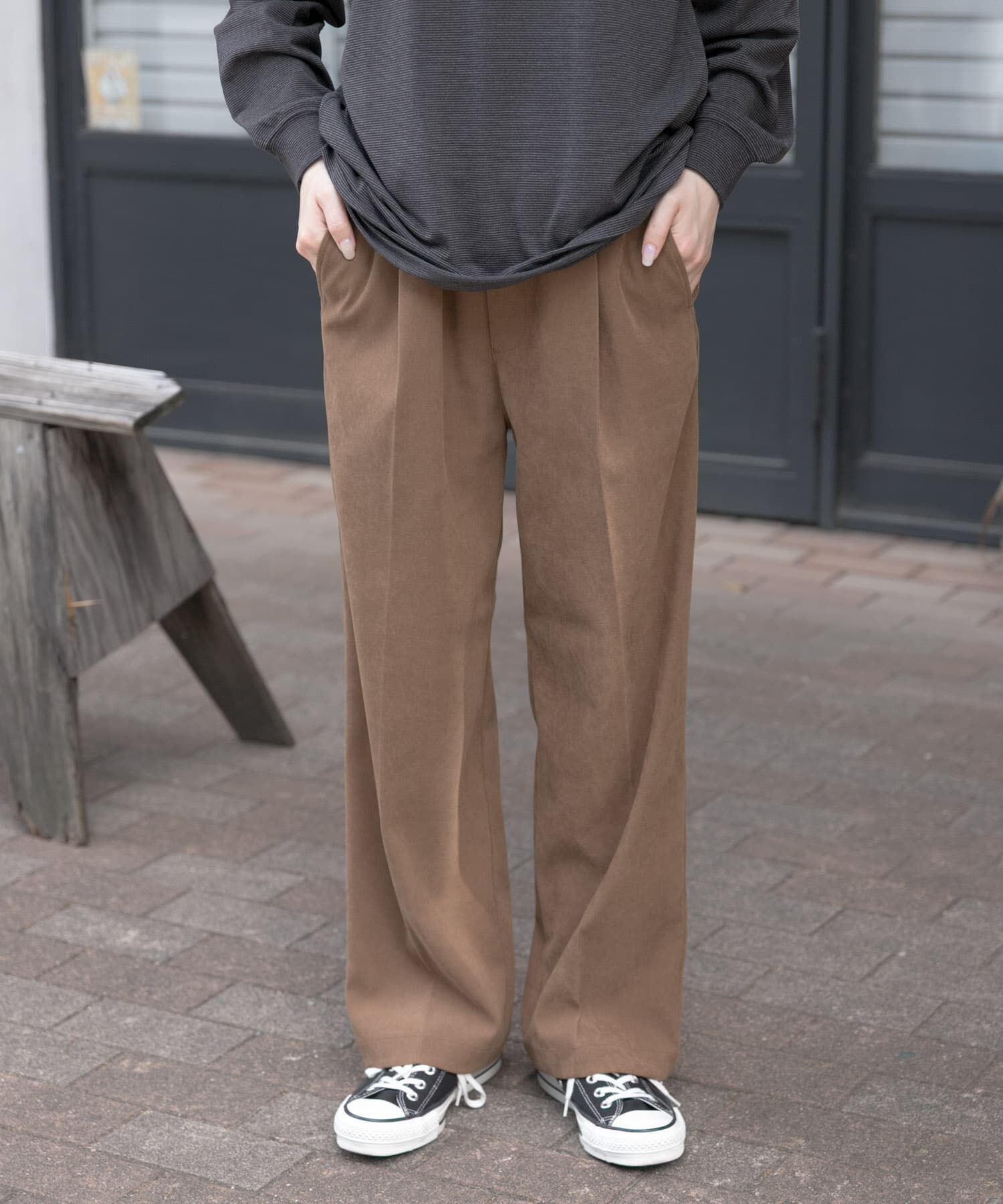 URBAN RESEARCH DOORS「FORK&SPOON　スエードライクパンツ」|その他|