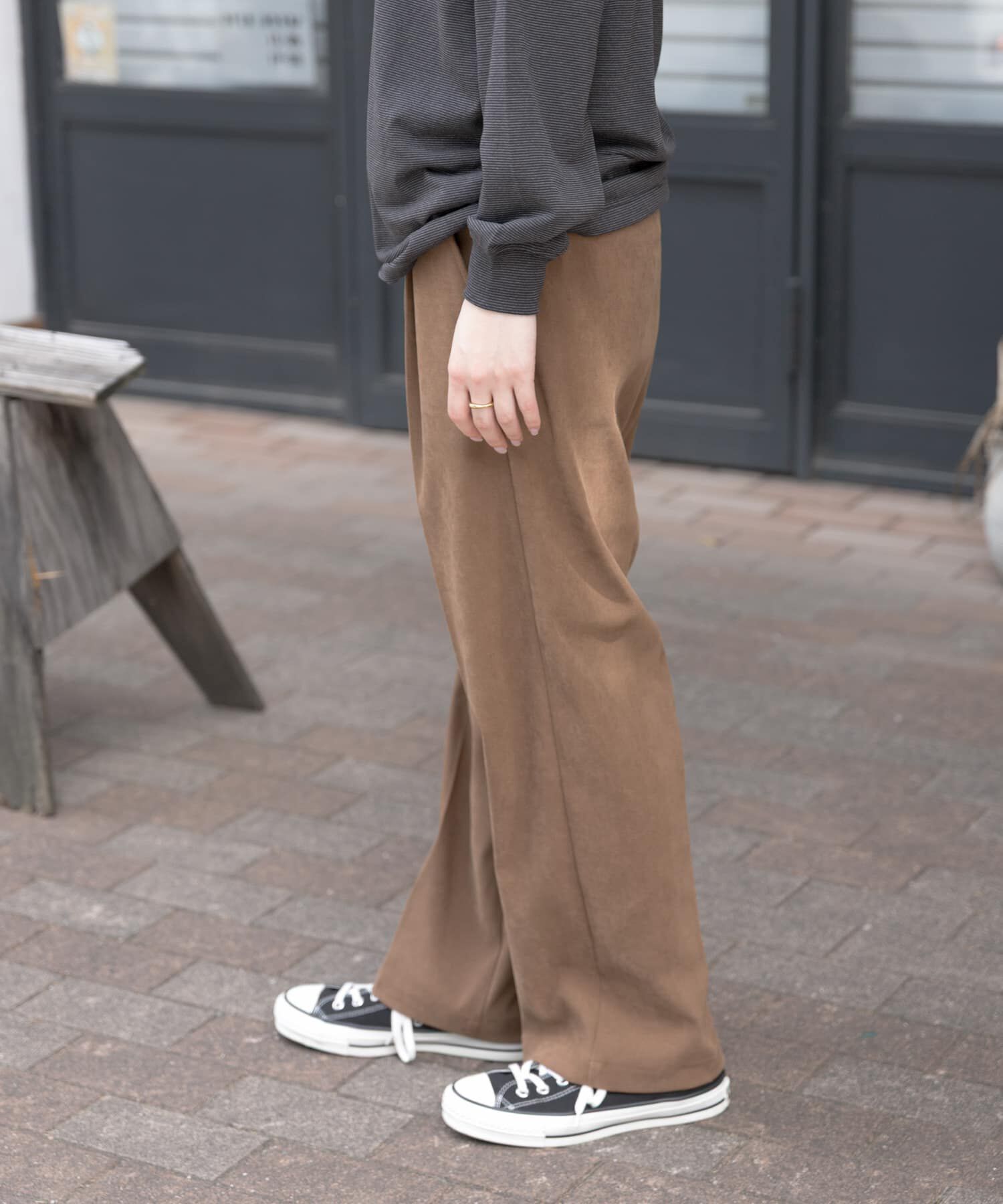 URBAN RESEARCH DOORS「FORK&SPOON　スエードライクパンツ」|その他|