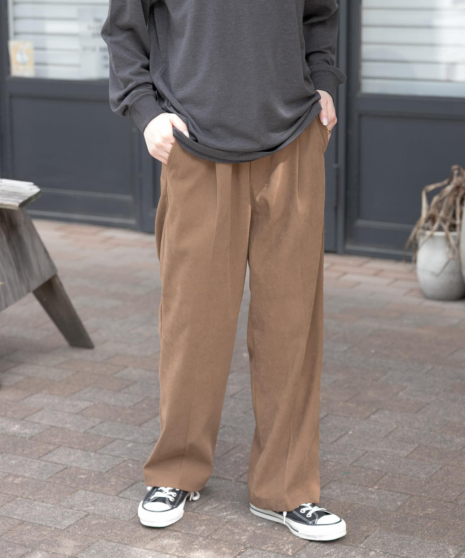 URBAN RESEARCH DOORS「FORK&SPOON　スエードライクパンツ」|その他|