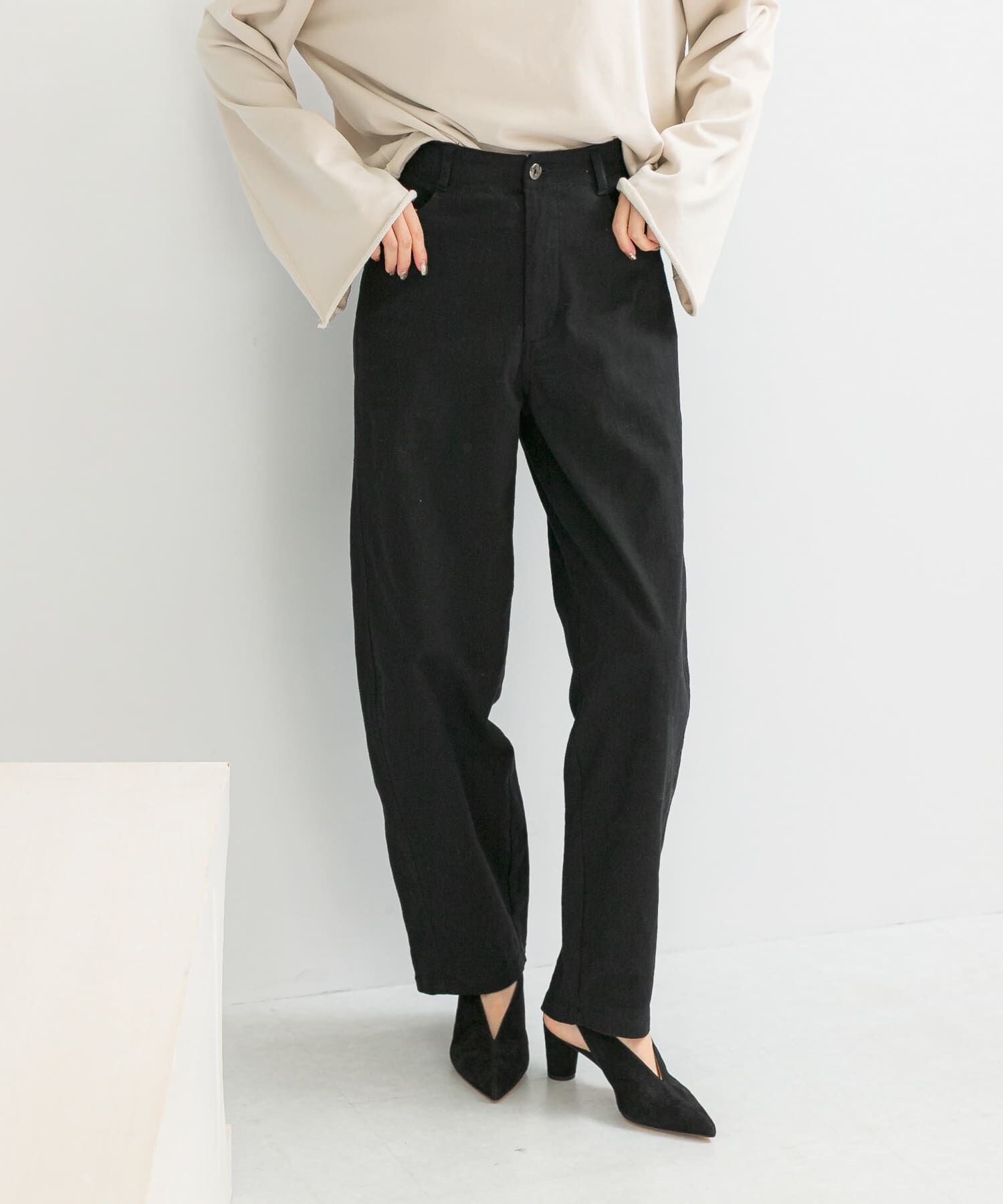 URBAN RESEARCH ROSSO「ツイルバレルパンツ」|その他|ブラック