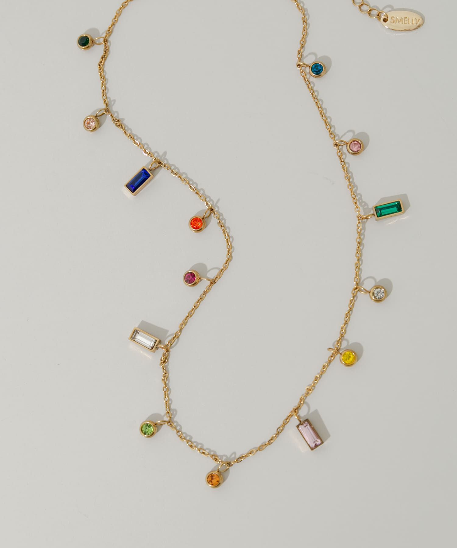 SMELLY「ビジューチャームネックレス」|ネックレス|ゴールド系その他
