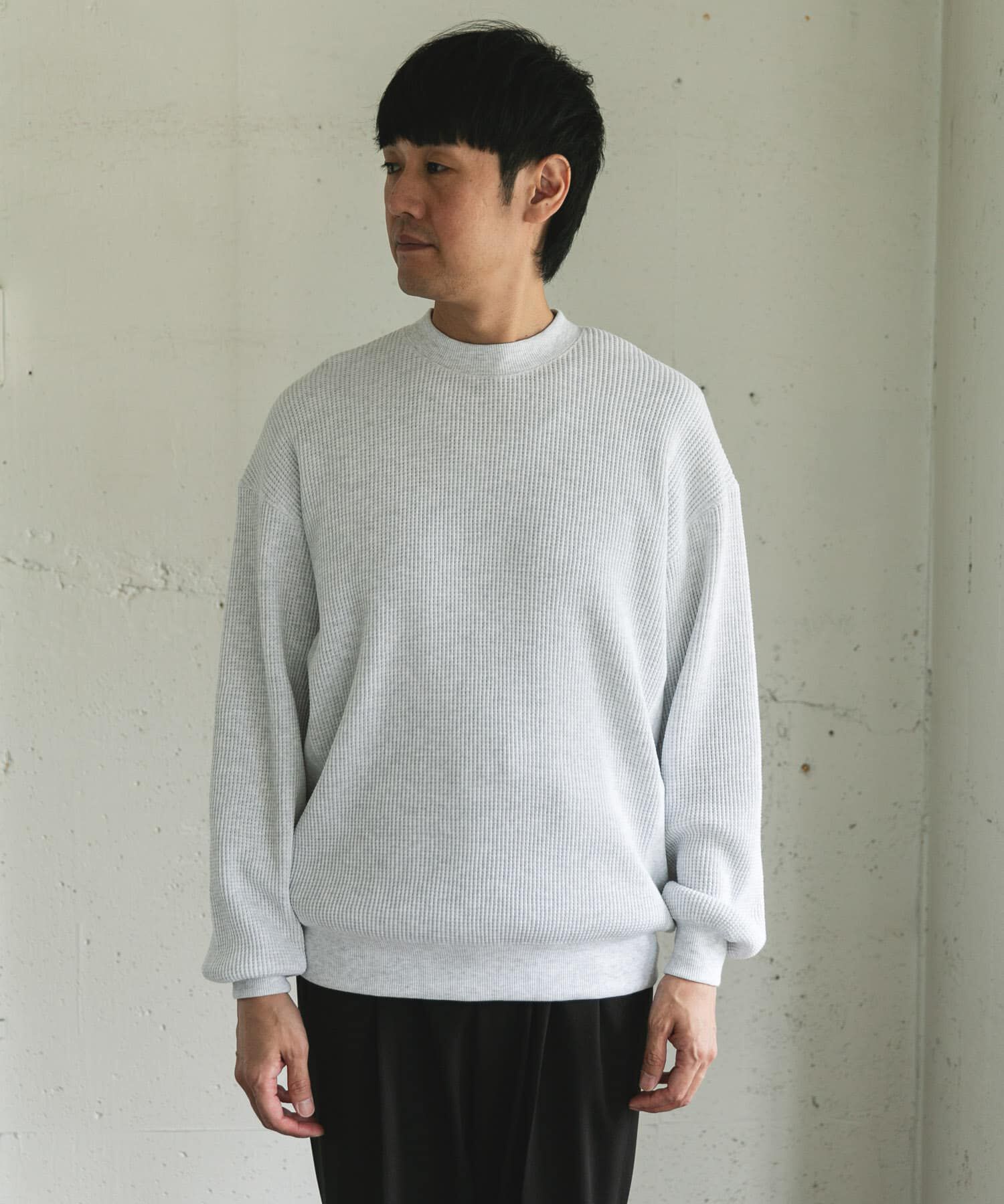 URBAN RESEARCH DOORS「『UR TECH』ワッフルロングスリーブTシャツ」|Tシャツ・カットソー|