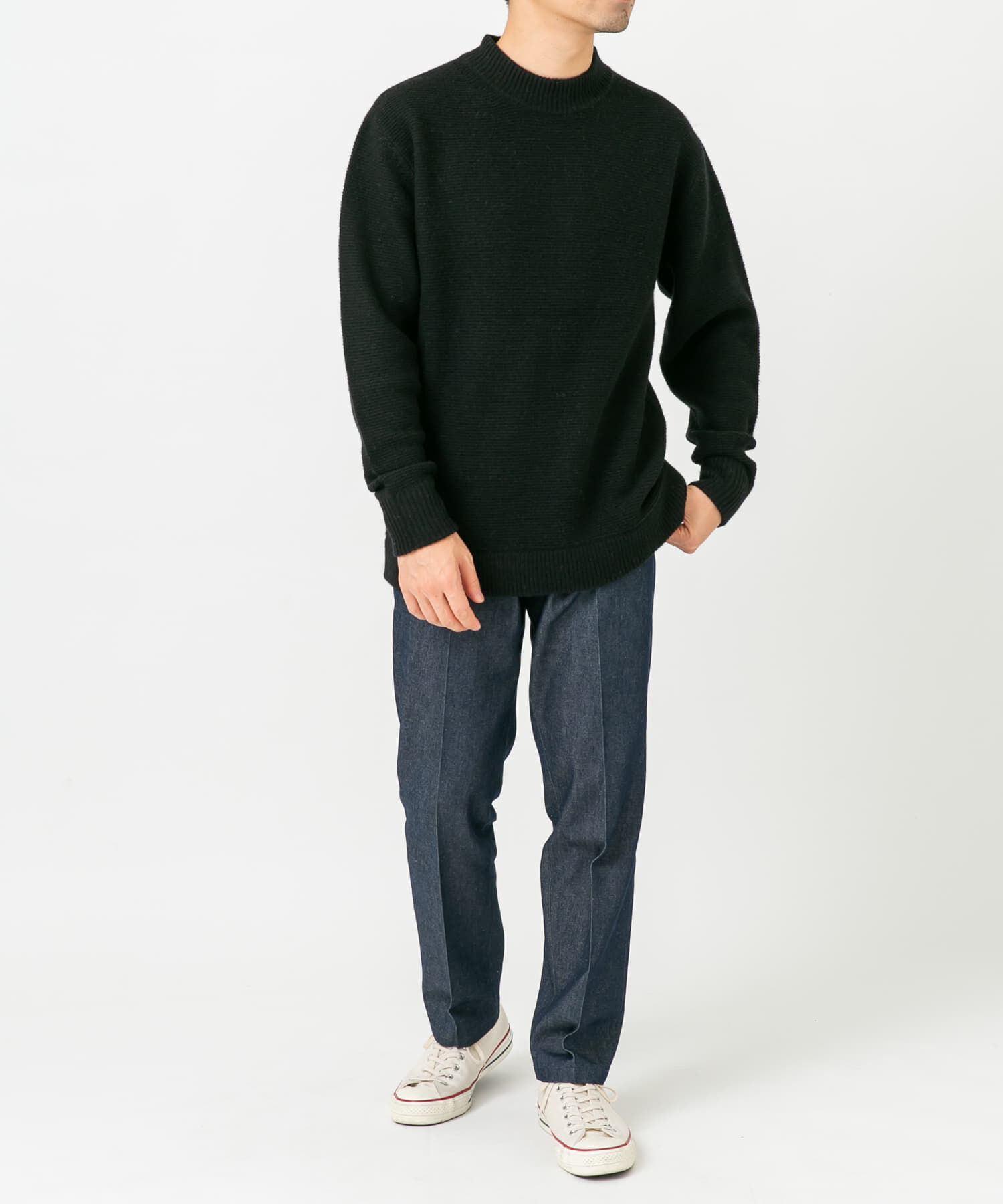 URBAN RESEARCH ROSSO「『XLｻｲｽﾞあり』ﾊﾐﾙﾄﾝｳｰﾙｶﾞｰﾀｰ編みﾓｯｸﾈｯｸﾌﾟﾙ  」|ニット・セーター|