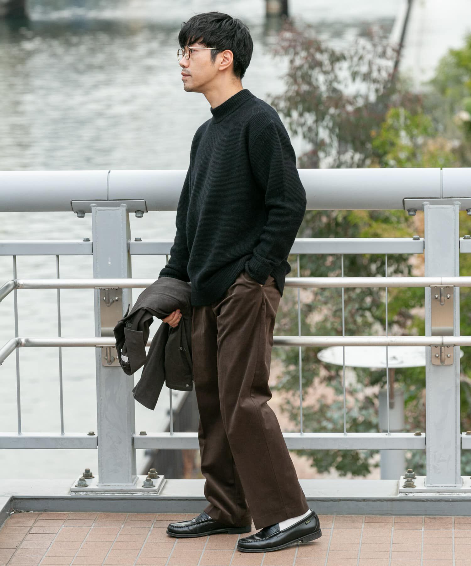 URBAN RESEARCH ROSSO「『XLｻｲｽﾞあり』ﾊﾐﾙﾄﾝｳｰﾙｶﾞｰﾀｰ編みﾓｯｸﾈｯｸﾌﾟﾙ  」|ニット・セーター|