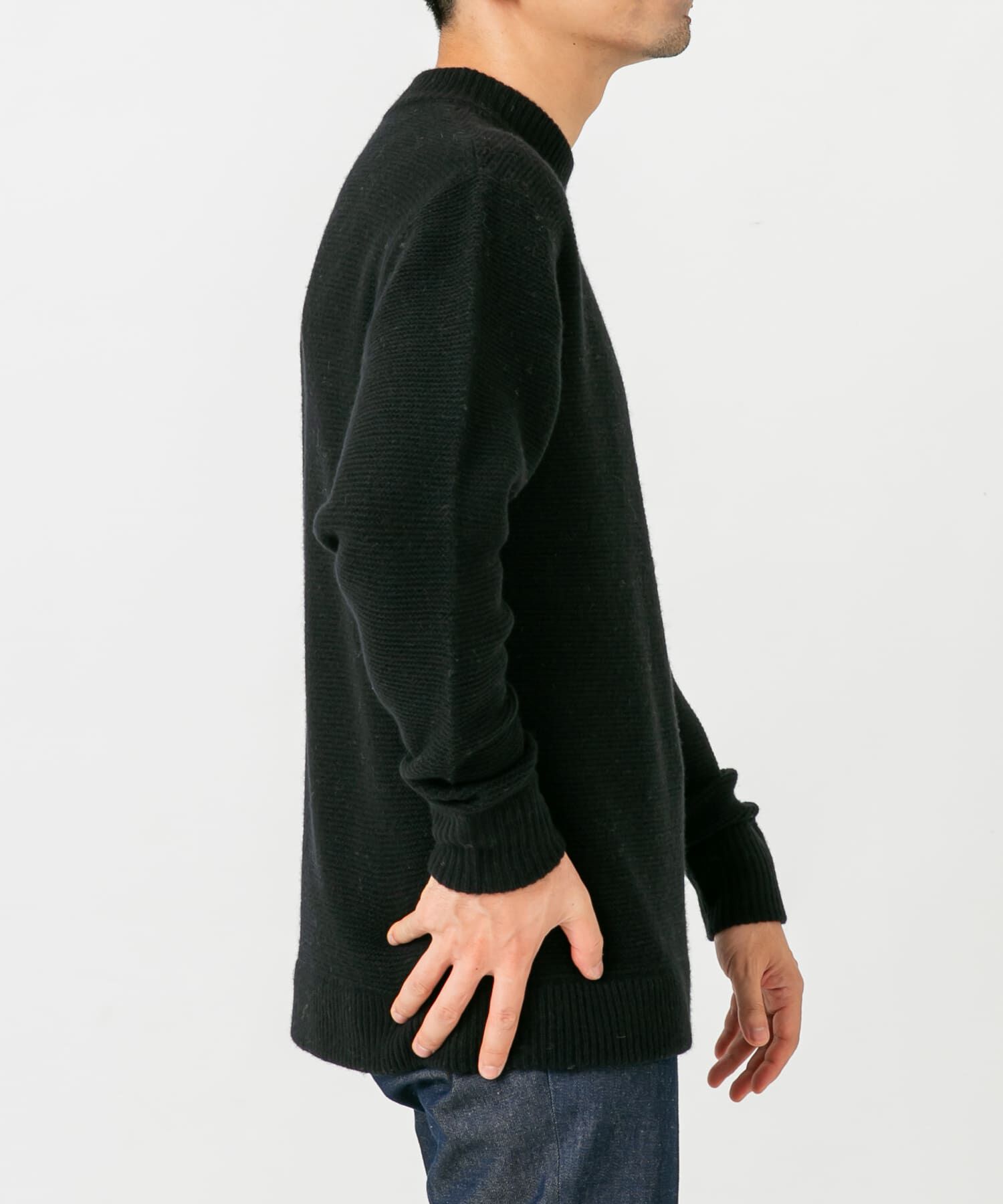 URBAN RESEARCH ROSSO「『XLｻｲｽﾞあり』ﾊﾐﾙﾄﾝｳｰﾙｶﾞｰﾀｰ編みﾓｯｸﾈｯｸﾌﾟﾙ  」|ニット・セーター|