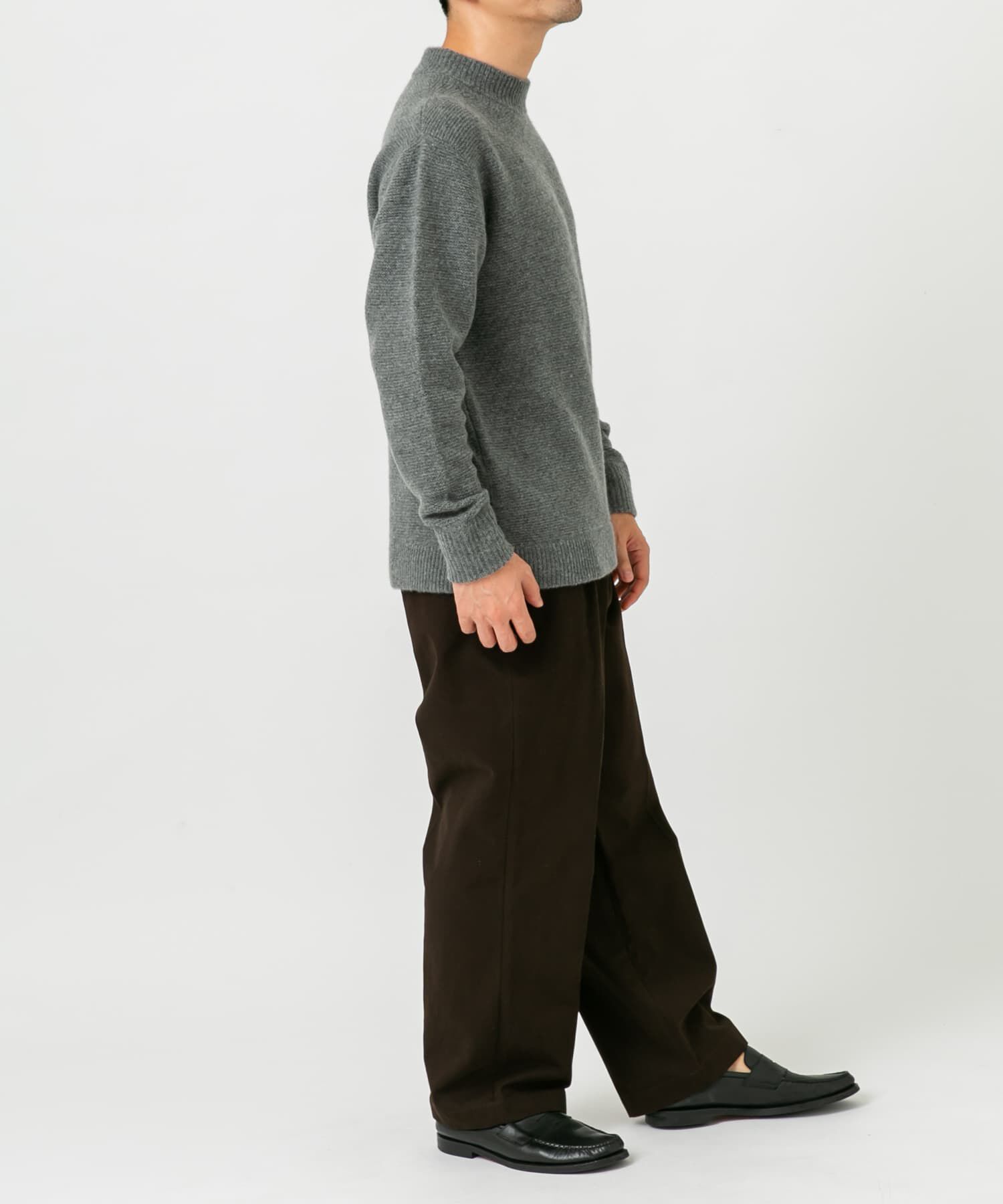 URBAN RESEARCH ROSSO「『XLｻｲｽﾞあり』ﾊﾐﾙﾄﾝｳｰﾙｶﾞｰﾀｰ編みﾓｯｸﾈｯｸﾌﾟﾙ  」|ニット・セーター|