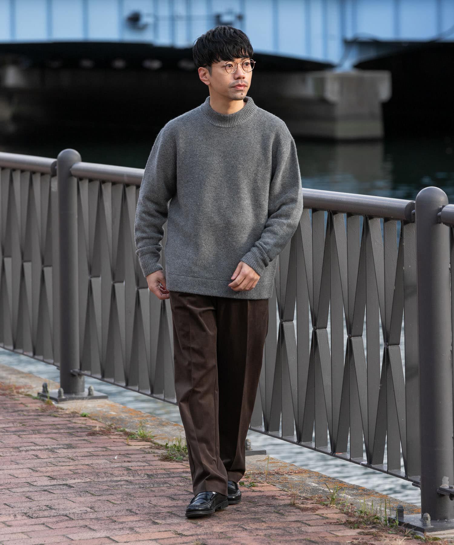 URBAN RESEARCH ROSSO「『XLｻｲｽﾞあり』ﾊﾐﾙﾄﾝｳｰﾙｶﾞｰﾀｰ編みﾓｯｸﾈｯｸﾌﾟﾙ  」|ニット・セーター|