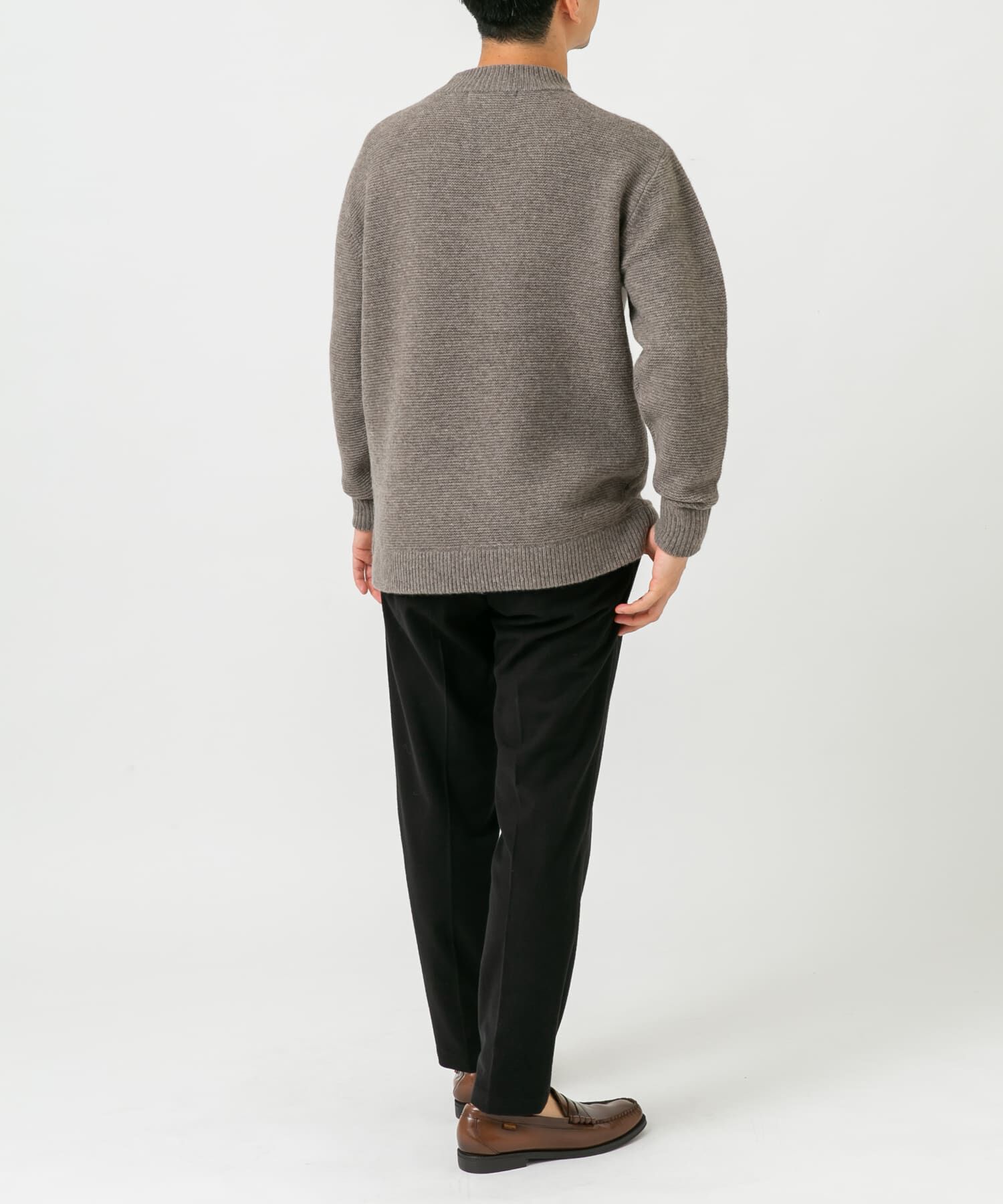 URBAN RESEARCH ROSSO「『XLｻｲｽﾞあり』ﾊﾐﾙﾄﾝｳｰﾙｶﾞｰﾀｰ編みﾓｯｸﾈｯｸﾌﾟﾙ  」|ニット・セーター|