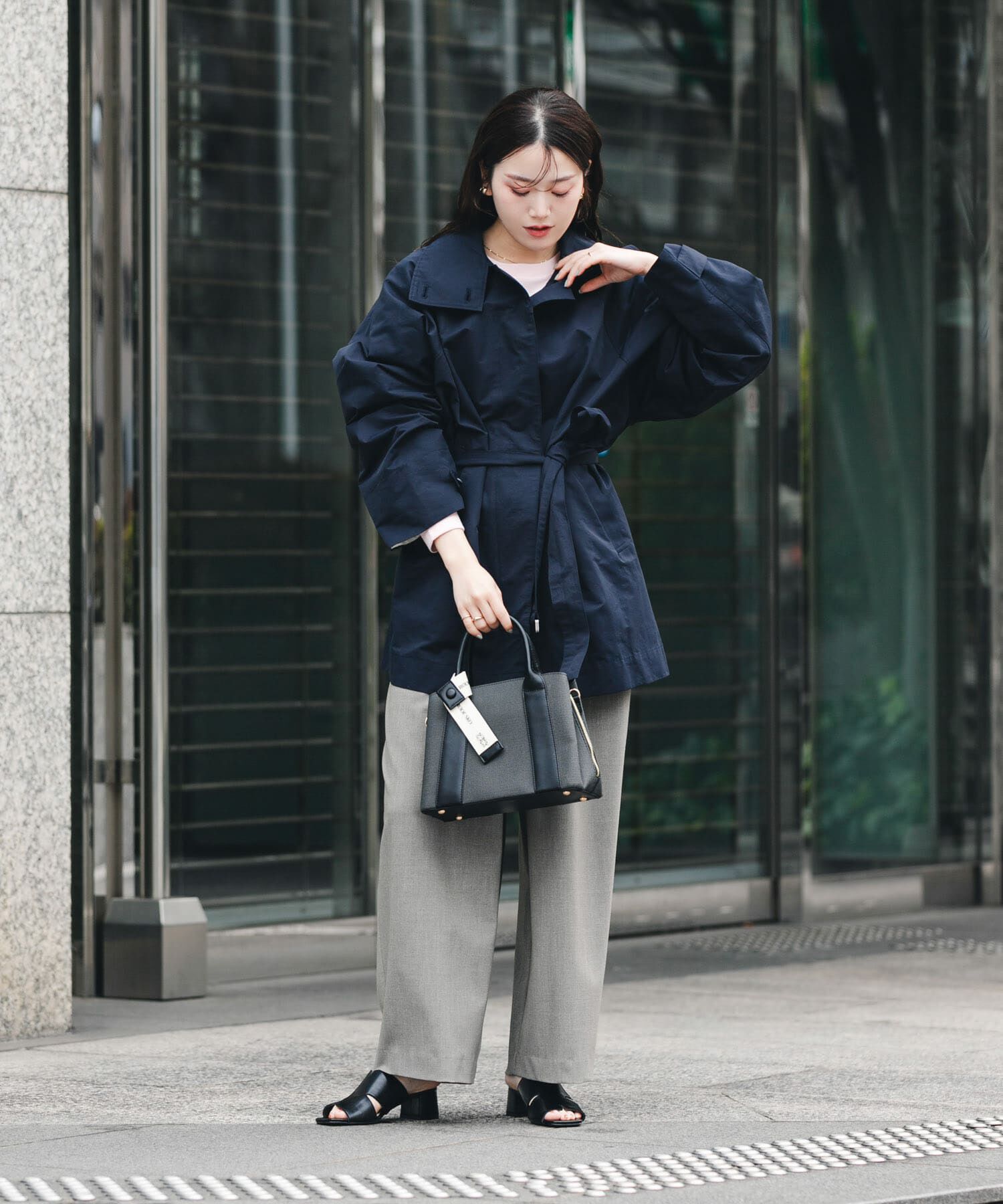 RODE SKO「ロゴリボン付2WAYハンドバッグ」|ハンドバッグ|