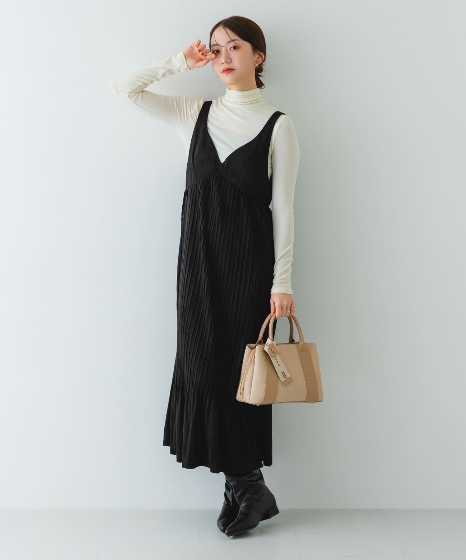 RODE SKO「ロゴリボン付2WAYハンドバッグ」|ハンドバッグ|