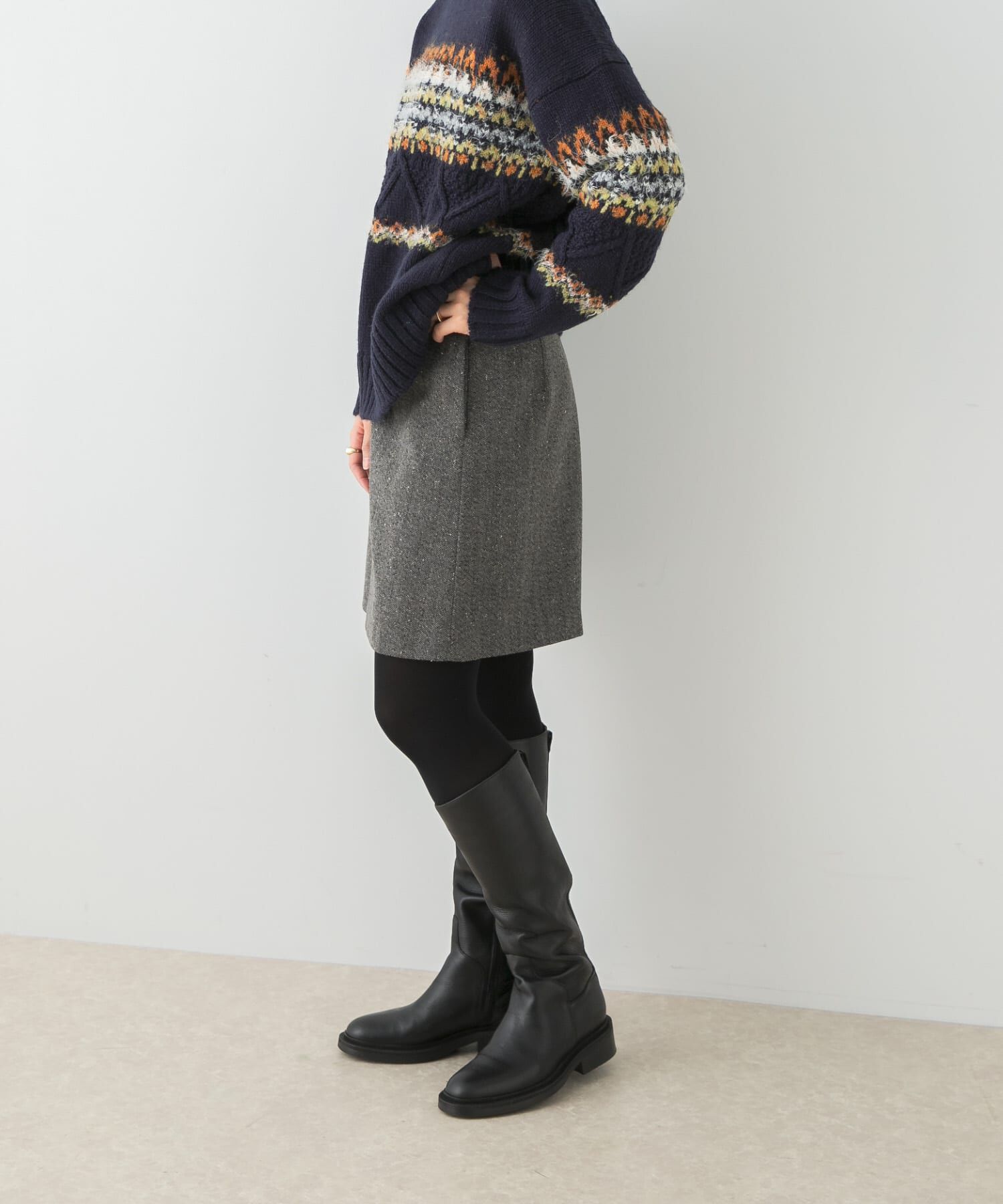 URBAN RESEARCH ROSSO「F by ROSSO　ヘリンボンツイードスカート風キュロット」|その他|