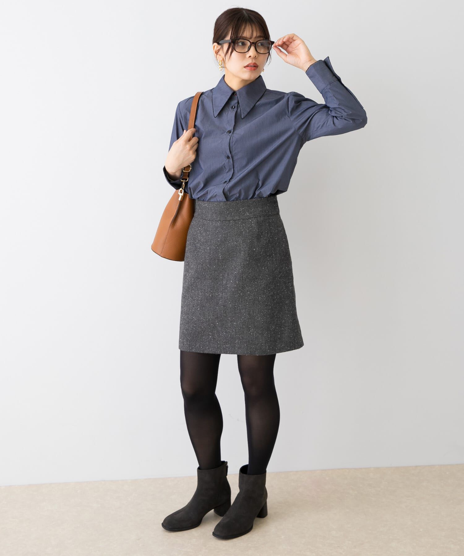 URBAN RESEARCH ROSSO「F by ROSSO　ヘリンボンツイードスカート風キュロット」|その他|