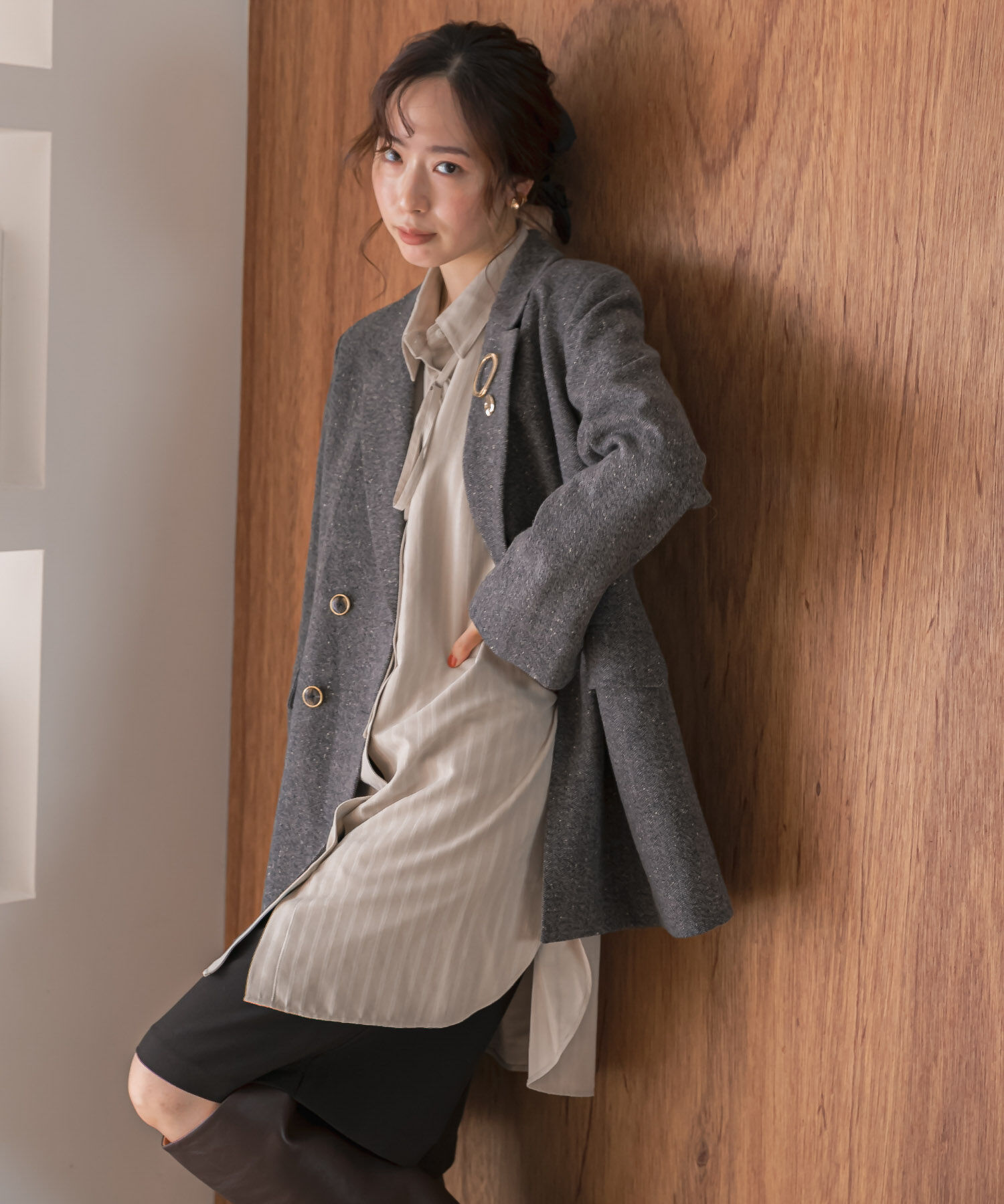 URBAN RESEARCH ROSSO「F by ROSSO　ヘリンボンネップツイードジャケット」|その他|