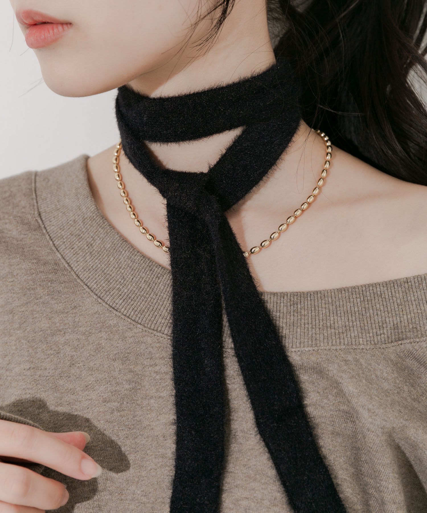 SMELLY「マルチWAYニットセットネックレス」|ネックレス|