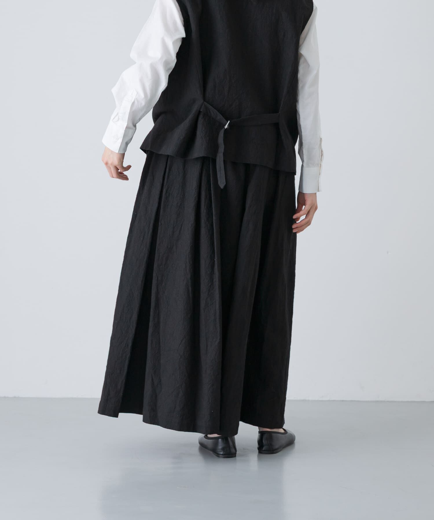 かぐれ「リネンコットンタックスカート」|スカート|