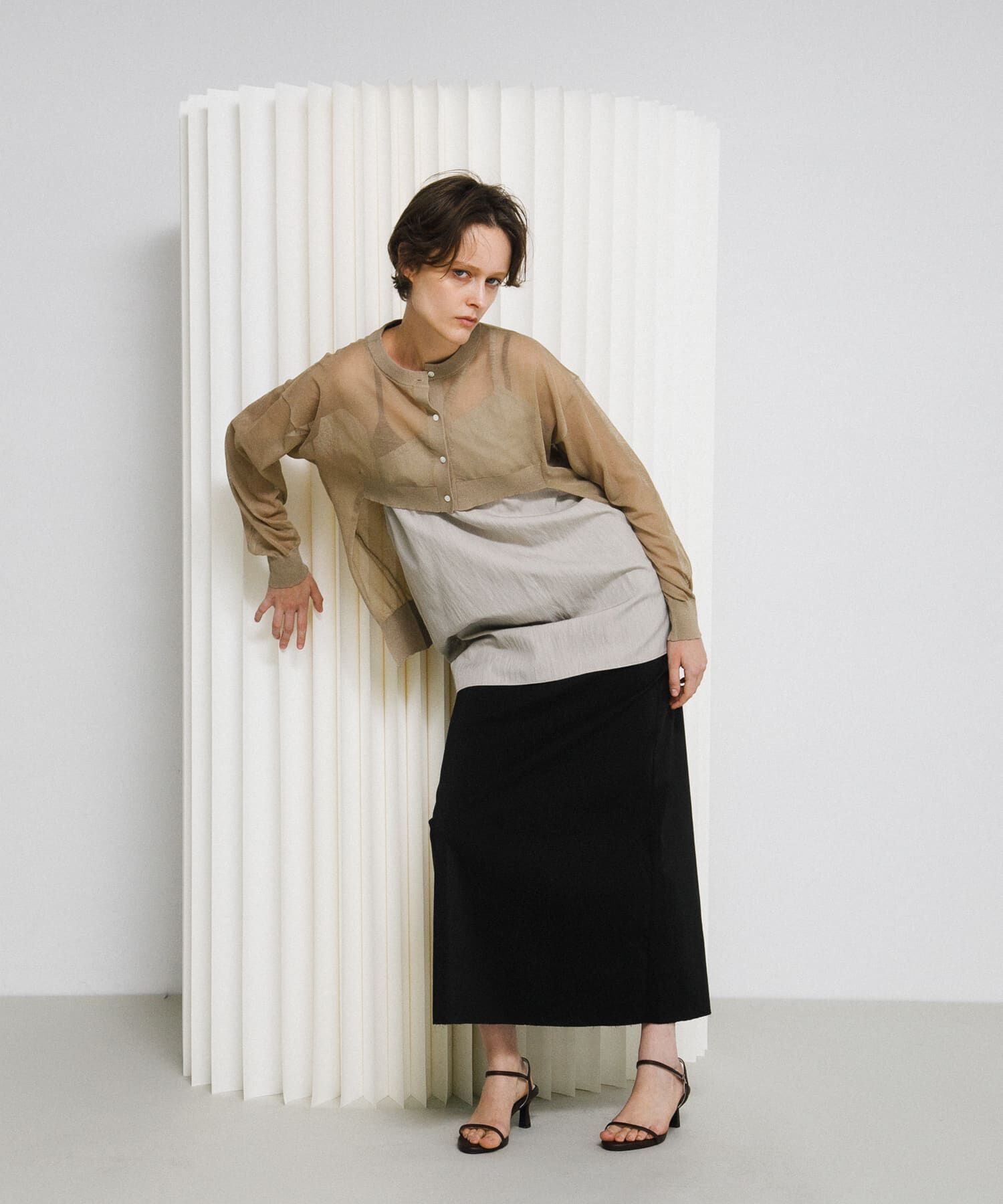 LAATO「sleek long skirt」|スカート|