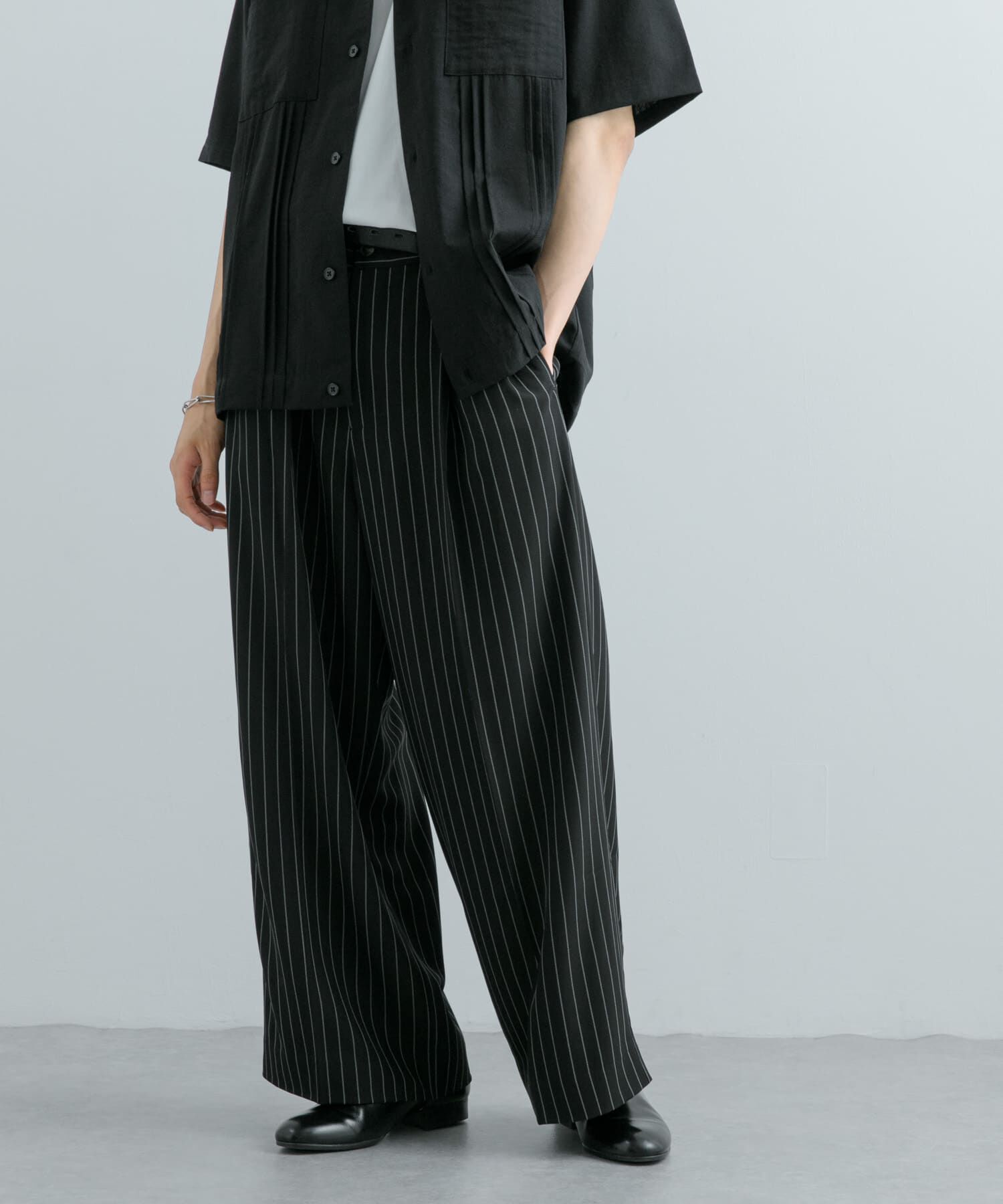 SENSE OF PLACE by URBAN RESEARCH「ワンタックピンストライプワイドスラックス」|その他|